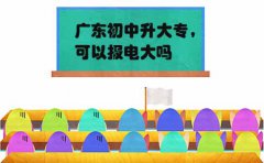 云南初中升大专，可以报电大吗